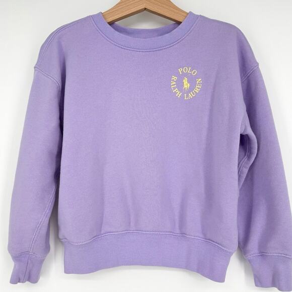 Polo Ralph Lauren Girl's Purple Sweatshirt Size‎ 5 - Picture 1 of 5